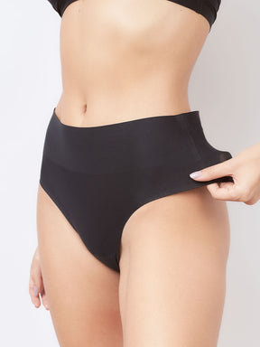 Kit com 10 Calcinhas Biquíni Cintura Alta Sem Costura Segunda Pele Preto - R$24,99 cada