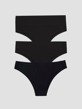 Kit Segunda Pele: Biquini Regular Preto, Biquini Cintura Alta Preto e Biquini Redutora Preto