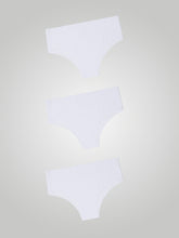 Kit com 3 Calcinhas Biquini Cintura Alta Sem Costura Segunda Pele Branco - R$44,96 cada