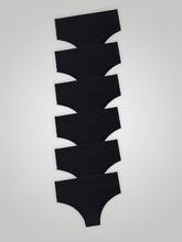 Kit com 6 Calcinhas Biquíni Cintura Alta Sem Costura Segunda Pele Preto - R$39,98 cada