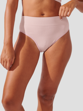 Calcinha Biquíni Cintura Alta Canelado Sem Costura Premium Rose