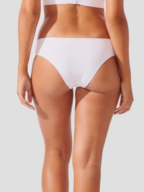 Calcinha Biquini Canelado Sem Costura Premium Branco