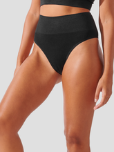 Calcinha Biquini Redutora Canelado Sem Costura Premium Preto