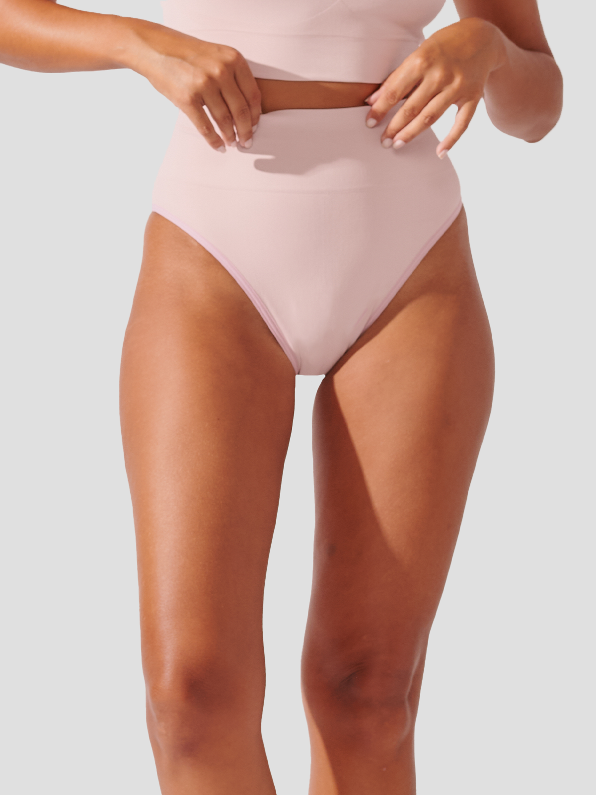 Calcinha Biquini Redutora Canelado Sem Costura Premium Rose