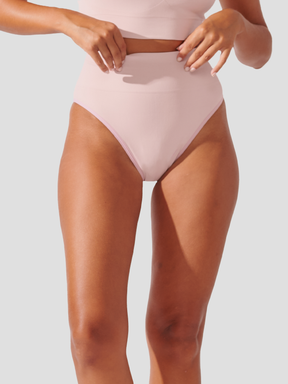 Calcinha Biquini Redutora Canelado Sem Costura Premium Rose