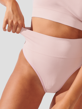 Kit com 3 Calcinhas Biquíni Redutora Canelado Sem Costura Premium Rose - R$76,63 cada