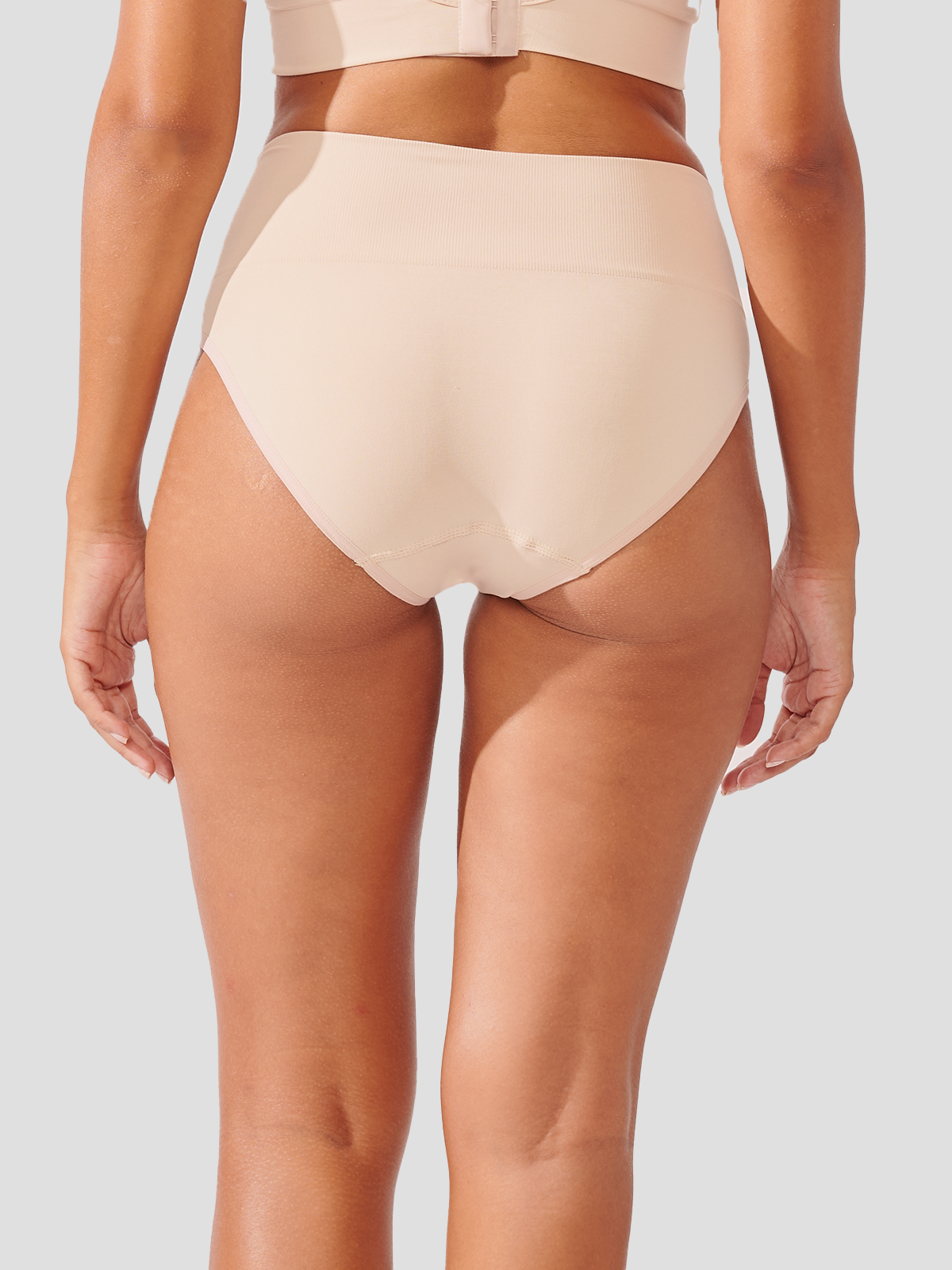 Calcinha Caleçon Redutora Sem Costura Premium Bege