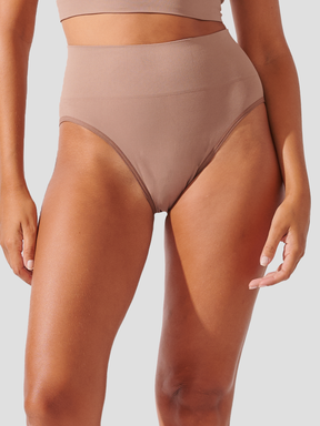 Kit com 3 Calcinhas Caleçon Redutora Sem Costura Premium Marrom Cacau - R$86,63 cada