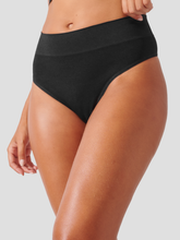 Calcinha Fio Dental Cintura Alta Canelado Sem Costura Premium Preto