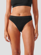 Calcinha Fio Dental Canelado Sem Costura Premium Preto