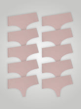 Kit com 10 Calcinhas Fio Dental Cintura Alta Sem Costura Segunda Pele Rose - R$24,95 cada