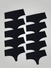 Kit com 10 Calcinhas Fio Dental Cintura Alta Sem Costura Segunda Pele Preto - R$24,95 cada