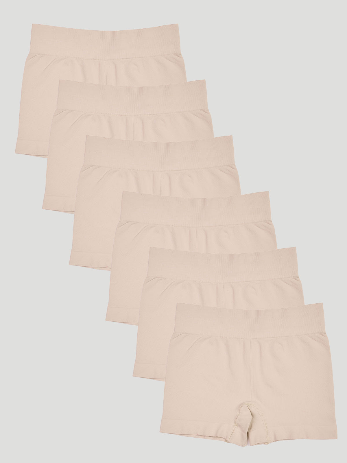 Kit com 6 Calcinhas Boxer Modeladora Sem Costura Premium Bege - R$74,98 cada