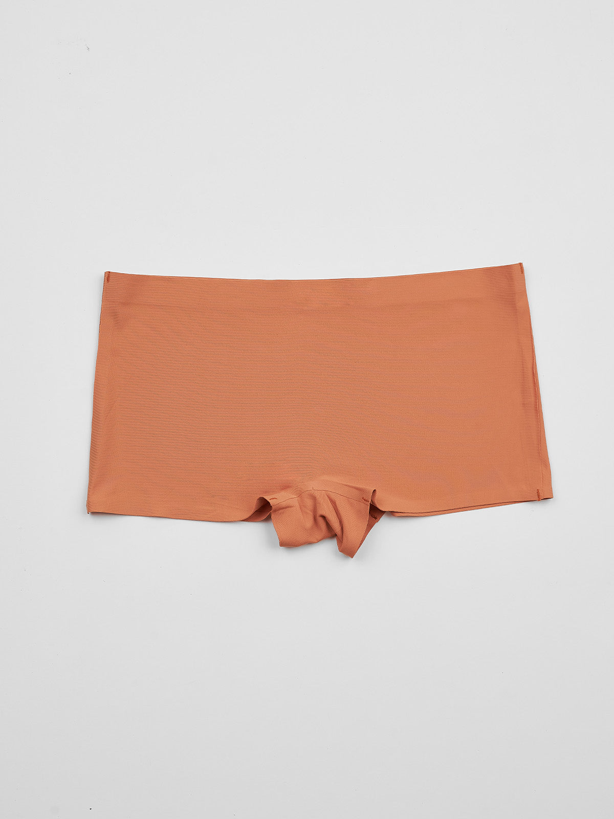 Calcinha Boxer Boyshort Sem Costura Segunda Pele Marrom Terracota