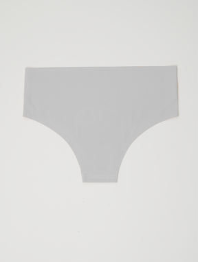 Kit com 6 Calcinhas Biquíni Redutora Sem Costura Segunda Pele Branco - R$41,65 cada