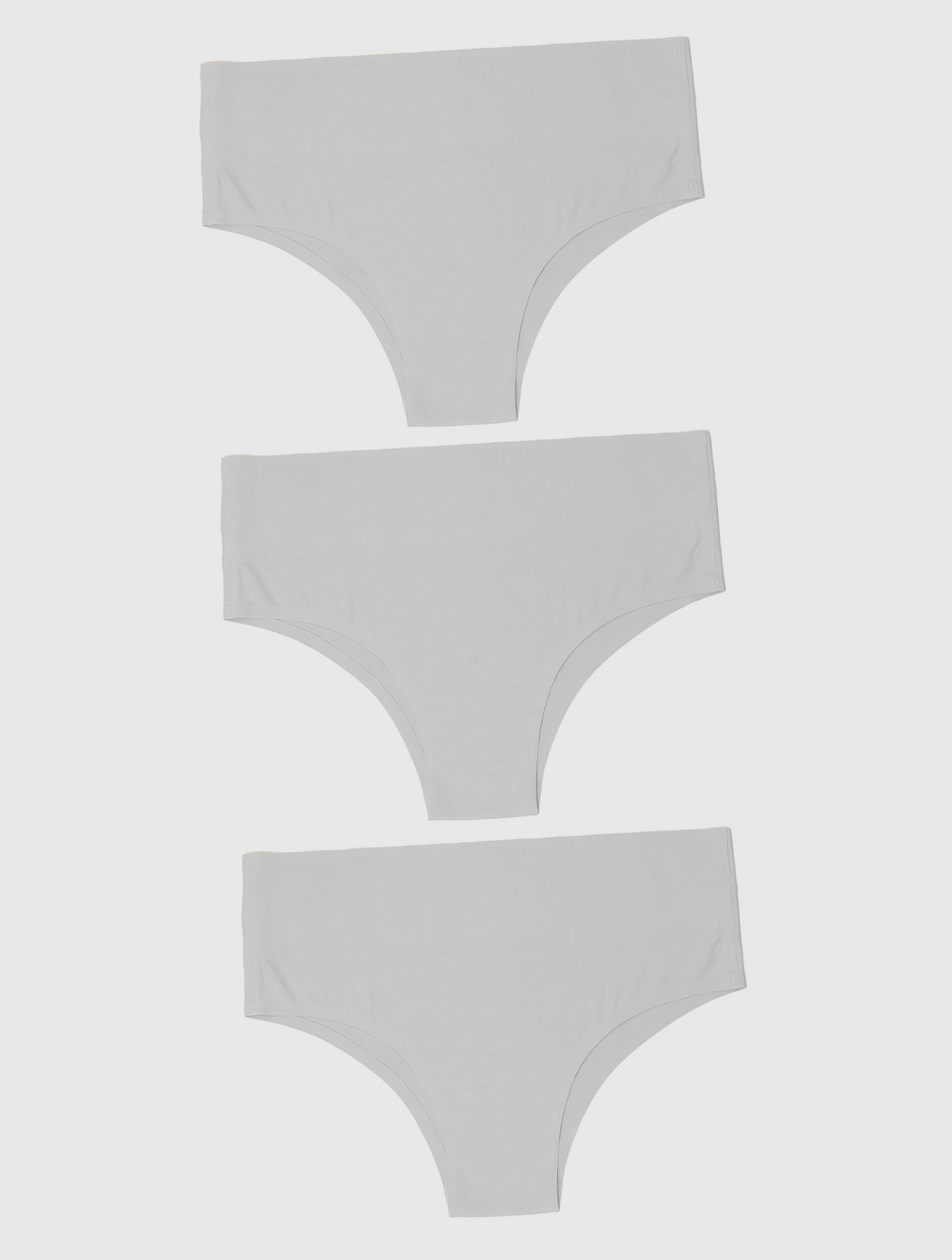 Kit com 3 Calcinhas Biquíni Redutora Sem Costura Segunda Pele Branco - R$46,63 cada