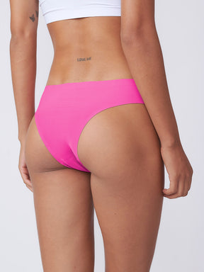 Kit com 10 Calcinhas Biquíni Sem Costura Segunda Pele Rosa Pink - R$18,99 cada