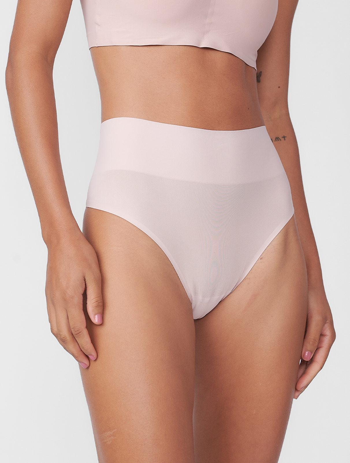 Kit com 10 Calcinhas Biquíni Redutora Sem Costura Segunda Pele Rose - R$29,99 cada