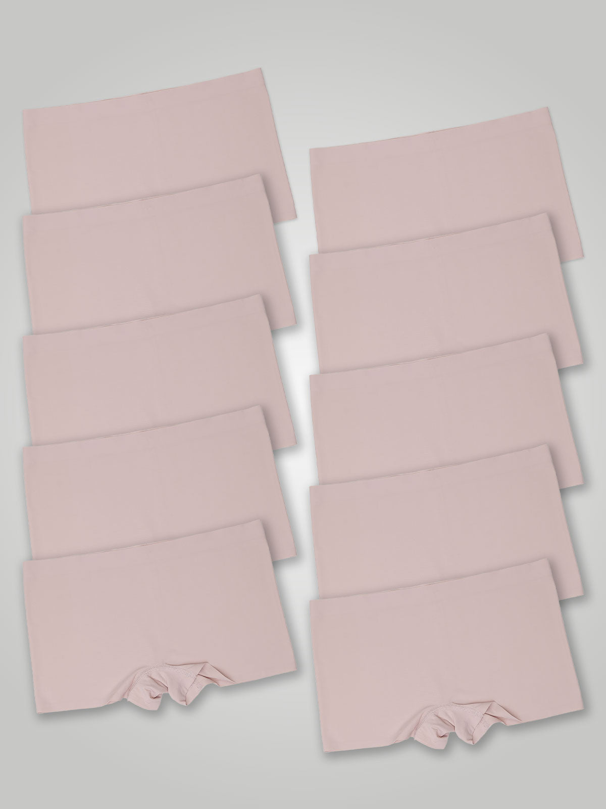 Kit com 10 Calcinhas Boxer Boyshort Sem Costura Segunda Pele Rose  - R$41,99 cada