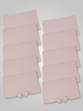 Kit com 10 Calcinhas Boxer Boyshort Sem Costura Segunda Pele Rose  - R$41,99 cada