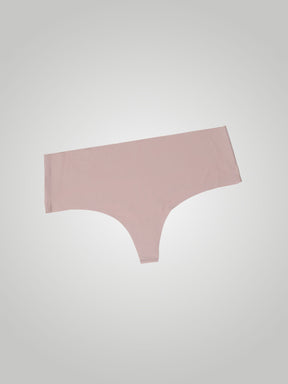 Calcinha Fio Dental Cintura Alta Sem Costura Segunda Pele Rose