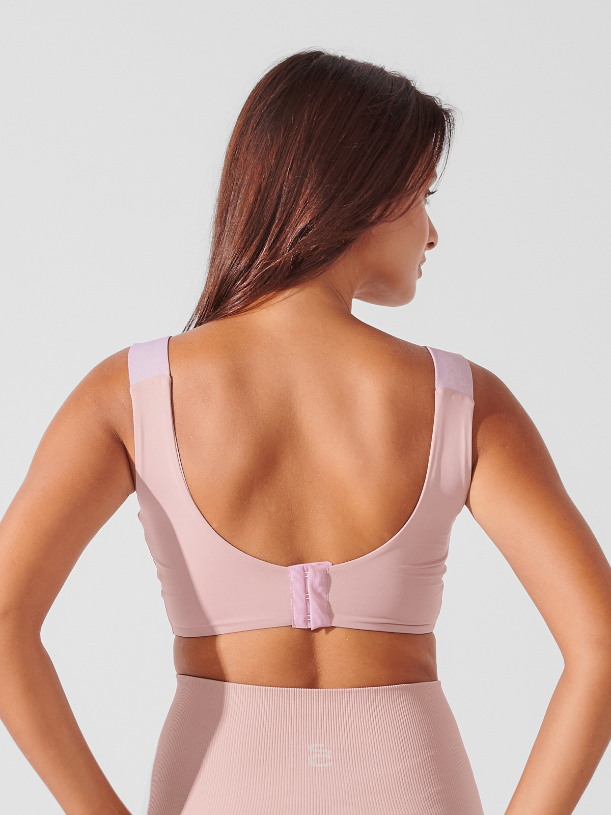 Sutiã Top Invisivel com Ampla Cobertura e Bojo Removivel Rose