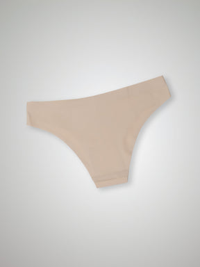 Calcinha Biquíni Sem Costura Segunda Pele Bege