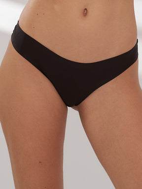 Kit Único: Calcinha Biquíni Sem Costura Segunda Pele Branco + Preto