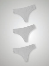 Kit com 3 Calcinhas Fio Dental Sem Costura Segunda Pele Branco - R$23,30 cada