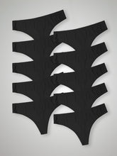 Kit com 10 Calcinhas Fio Dental Sem Costura Segunda Pele Preto - R$18,99 cada