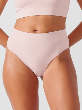 Kit com 10 Calcinhas Fio Dental Cintura Alta Canelado Sem Costura Premium Rose - R$47,90 cada