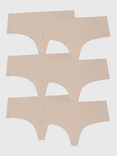 Kit com 6 Calcinhas Fio Dental Redutora Sem Costura Segunda Pele Bege - R$41,65 cada