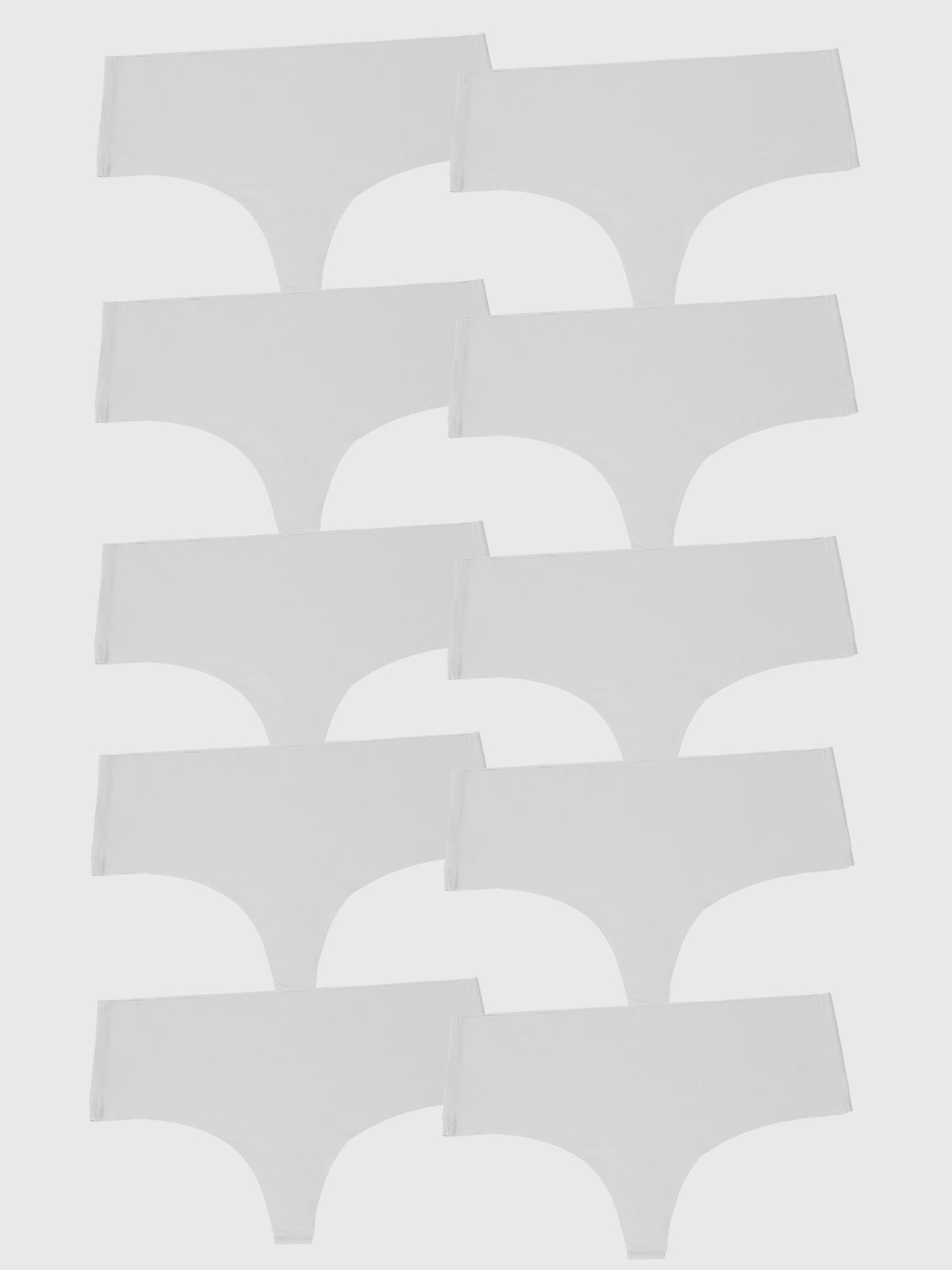 Kit com 10 Calcinhas Fio Dental Redutora Sem Costura Segunda Pele Branco - R$29,95 cada