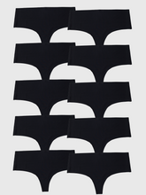 Kit com 10 Calcinhas Fio Dental Redutora Sem Costura Segunda Pele Preto - R$29,99 cada