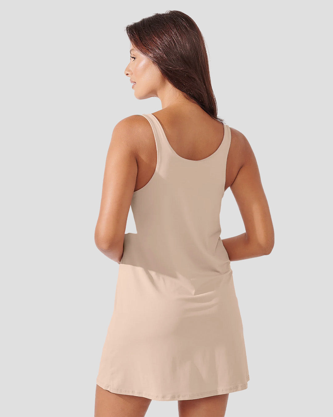 Vestido Fitness Essencial Bege