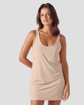 Vestido Fitness Essencial Bege