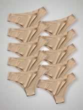 Kit com 10 Calcinhas Biquíni Sem Costura Segunda Pele Bege - R$18,99 cada