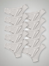 Kit com 10 Calcinhas Biquíni Sem Costura Segunda Pele Branco - R$18,99 cada