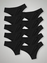 Kit com 10 Calcinhas Biquíni Sem Costura Segunda Pele Preto - R$18,99 cada