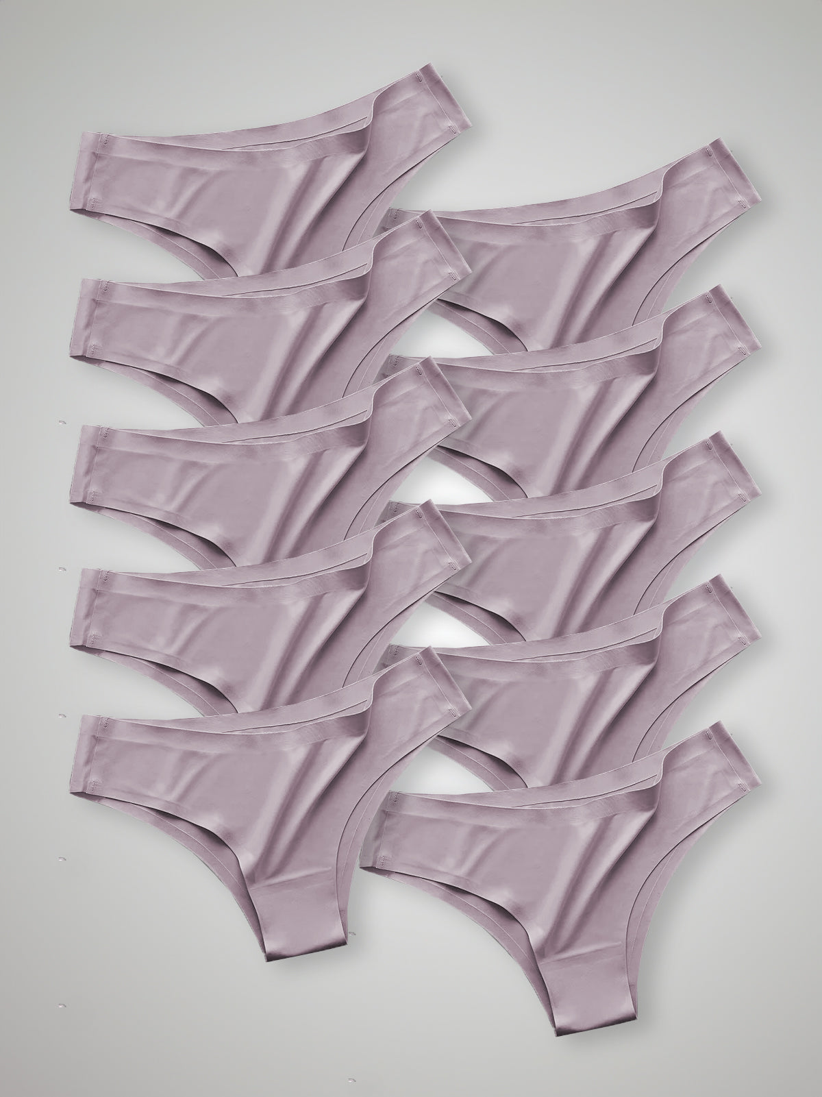 Kit com 10 Calcinhas Biquíni Sem Costura Segunda Pele Rose - R$18,99 cada