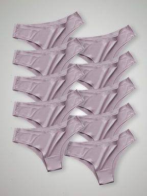 Kit com 10 Calcinhas Biquíni Sem Costura Segunda Pele Rose - R$18,99 cada