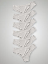 Kit com 6 Calcinhas Biquíni Sem Costura Segunda Pele Branco - R$20,82 cada