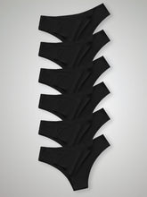 Kit com 6 Calcinhas Biquíni Sem Costura Segunda Pele Preto - R$20,82 cada