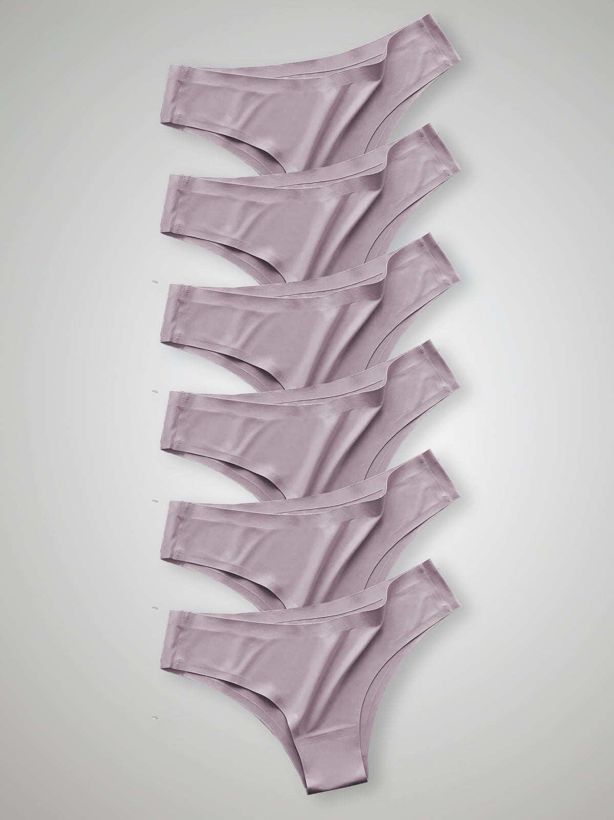 Kit com 6 Calcinhas Biquíni Sem Costura Segunda Pele Rose - R$20,82 cada