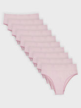 Kit com 10 Calcinhas Biquíni Cintura Alta Canelado Sem Costura Premium Rose - R$47,90 cada