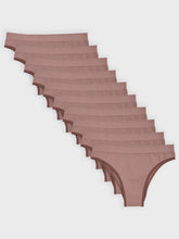 Kit com 10 Calcinhas Biquíni Canelado Sem Costura Premium Marrom Cacau - R$41,90 cada