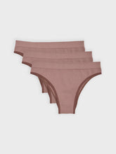 Kit com 3 Calcinhas Biquíni Canelado Sem Costura Premium Marrom Cacau - R$59,97 cada