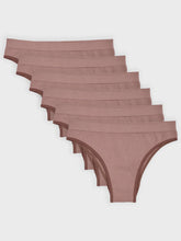 Kit com 6 Calcinhas Biquíni Canelado Sem Costura Premium Marrom Cacau - R$51,65 cada