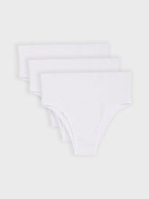 Kit com 3 Calcinhas Biquíni Redutora Canelado Sem Costura Premium Branco - R$76,63 cada
