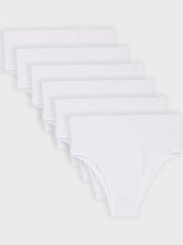Kit com 6 Calcinhas Biquíni Redutora Canelado Sem Costura Premium Branco - R$76,65 cada